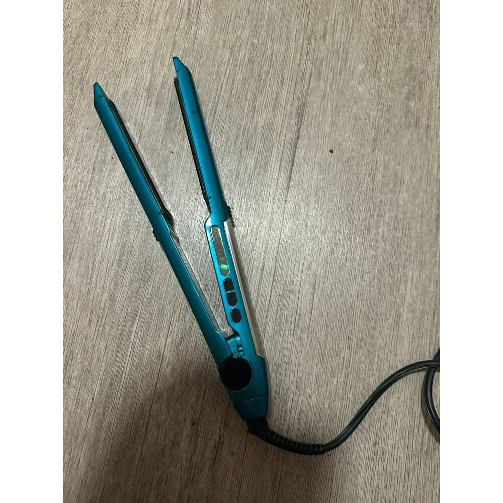 ConAir Infiniti Pro Tourmaline Ceramic 1” Teal Blue Straightener (Tested Works)